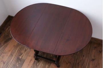 中古　松本民芸家具　小ぶりなバタフライテーブル