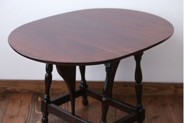 中古　松本民芸家具　小ぶりなバタフライテーブル