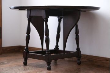 中古　松本民芸家具　小ぶりなバタフライテーブル
