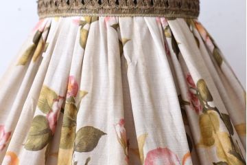 海外ビンテージ　ロマンチックなフリルシェードフロアスタンド