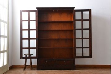 中古　北海道民芸家具　シックな本箱(定価約30万円)