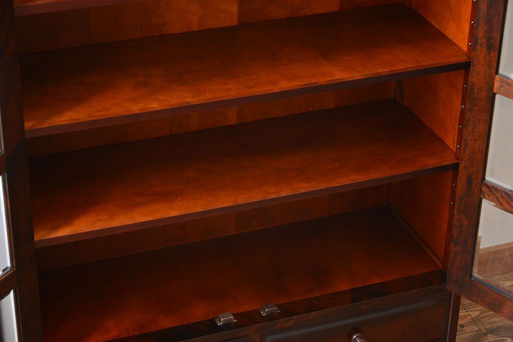 中古　北海道民芸家具　シックな本箱(定価約30万円)