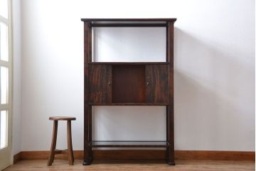 中古　松本民芸家具　506型　朝鮮棚(飾り棚・ディスプレイラック)