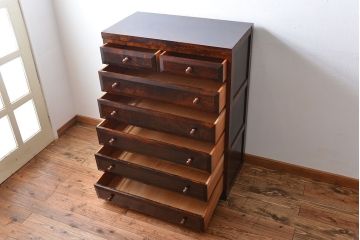 中古　松本民芸家具　シンプルで上品なチェスト(定価約28万円)