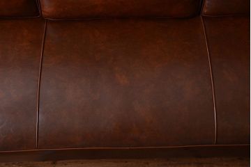 レトロ家具　昭和レトロ　古いナラ材!和製アンティークの3人掛けソファ