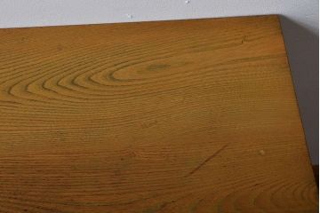 アンティーク家具　アンティーク　古い木製の小ぶりなデスク(片袖机)