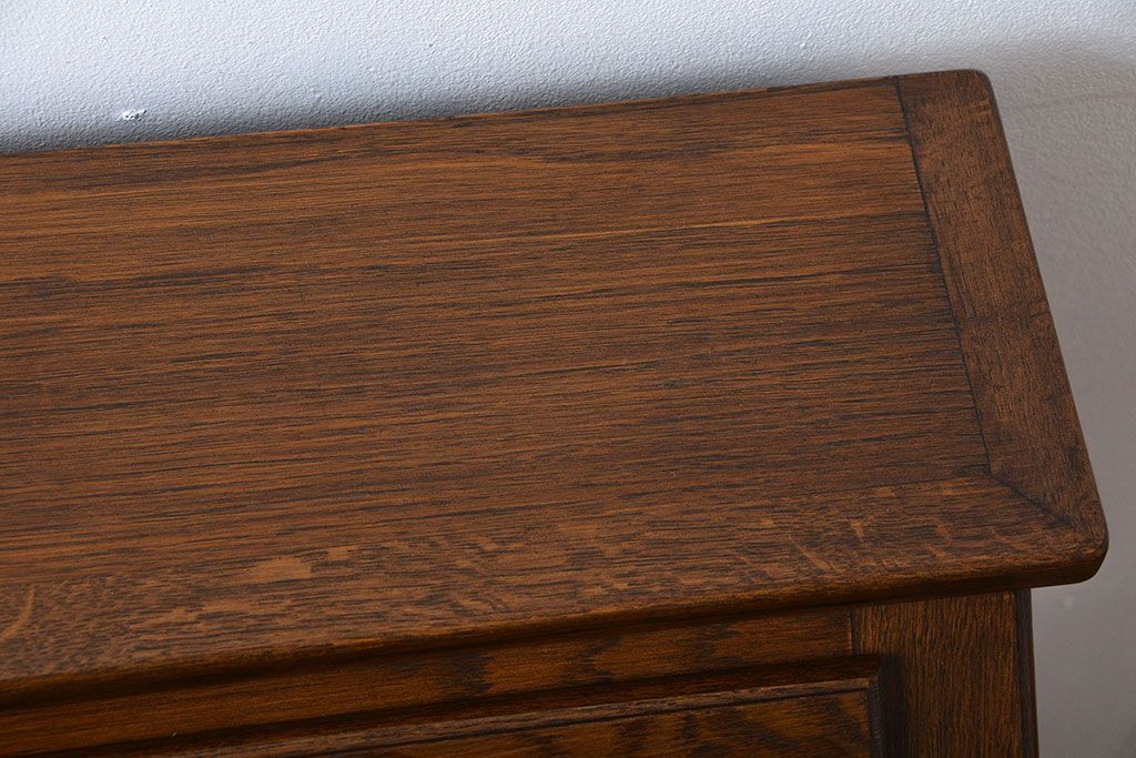 ヴィンテージ家具　ビンテージ　オーク材の高級ライティングビューロー