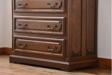 ヴィンテージ家具　ビンテージ　オーク材の高級ライティングビューロー