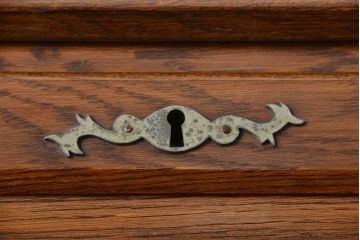 ヴィンテージ家具　ビンテージ　オーク材の高級ライティングビューロー