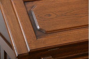 ヴィンテージ家具　ビンテージ　オーク材の高級ライティングビューロー