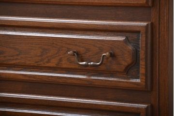 ヴィンテージ家具　ビンテージ　オーク材の高級ライティングビューロー