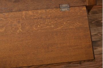 ヴィンテージ家具　ビンテージ　オーク材の高級ライティングビューロー