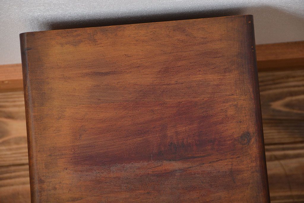 レトロ家具　昭和レトロ　ネームプレート付き!古い木製のアンティーク小引き出し