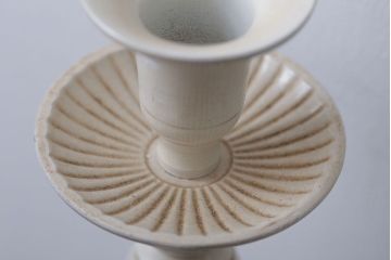 アンティーク雑貨　アンティーク調　イギリス輸入品　背の高いおしゃれなキャンドルスタンドペアセット