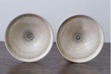 アンティーク雑貨　アンティーク調　イギリス輸入品　背の高いおしゃれなキャンドルスタンドペアセット