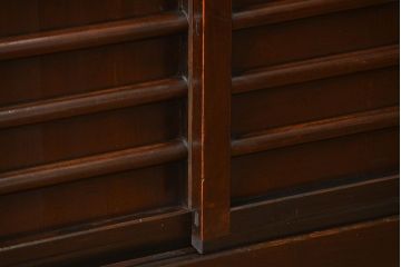 アンティーク家具　古民具・骨董　京都産の重厚な二段重ね六尺水屋箪笥