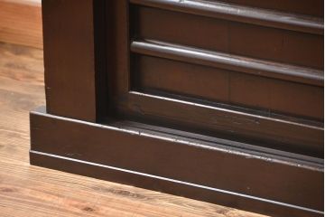 アンティーク家具　古民具・骨董　京都産の重厚な二段重ね六尺水屋箪笥