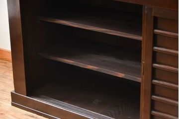 アンティーク家具　古民具・骨董　京都産の重厚な二段重ね六尺水屋箪笥