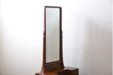 アンティーク雑貨　古民具・骨董　欅材玉杢!上質な作りの高級鏡台(ドレッサー)