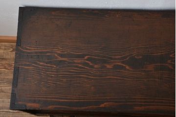 アンティーク家具　アンティーク　桐材!金具が立派な時代箪笥ローボード(1、桐箪笥、桐たんす)