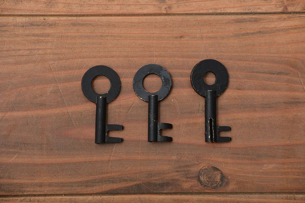 アンティーク家具　古民具・骨董　檜材!蝶覆輪金具の味わい深い衣装箪笥