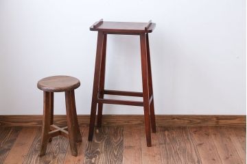 アンティーク雑貨　和製アンティーク　欅材!モダンでシンプルな花台