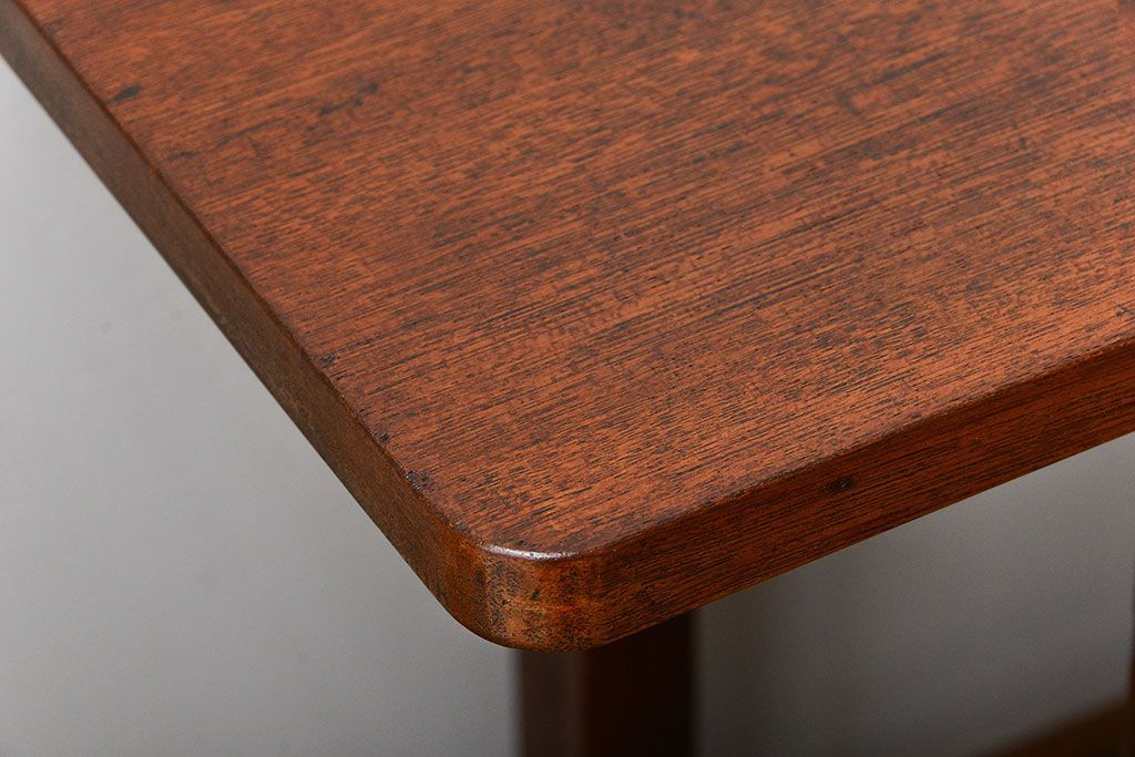 アンティーク家具　アンティーク　古い木製の薄型テーブル(カウンターテーブル・作業台)