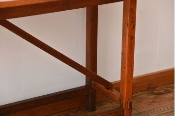アンティーク家具　アンティーク　古い木製の薄型テーブル(カウンターテーブル・作業台)