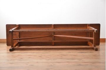 アンティーク家具　アンティーク　古い木製の薄型テーブル(カウンターテーブル・作業台)