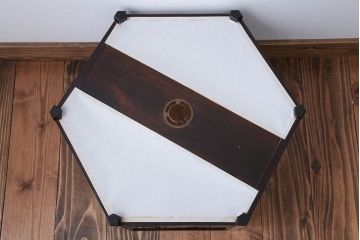 中古　松本民芸家具　B型六角アンドン天井照明