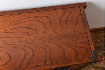 中古　民芸家具　欅材!重量感のある高級帳場箪笥