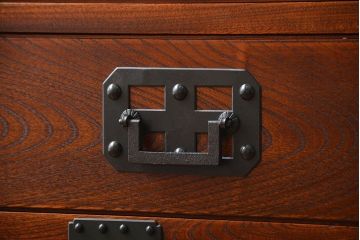 中古　民芸家具　欅材!重量感のある高級帳場箪笥