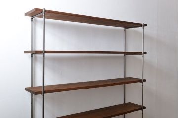 ラフジュオリジナル アイアンの薄型飾り棚【中】(陳列棚、アイアンラック)