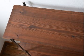 ラフジュオリジナル アイアンの薄型飾り棚【中】(陳列棚、アイアンラック)