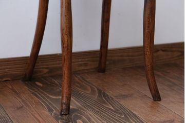 アンティーク家具　イギリスアンティーク　おしゃれなダブルループベントウッドチェア(トーネット・バルーンバック)(1)