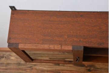 アンティーク家具　アンティーク　古い木製のお洒落な壁掛けキャビネット