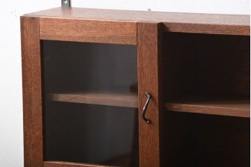 アンティーク家具　アンティーク　古い木製のお洒落な壁掛けキャビネット