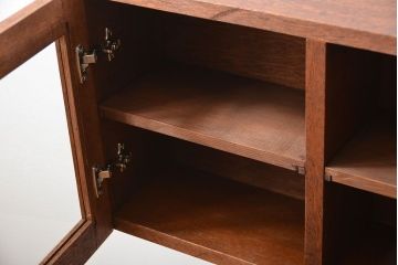 アンティーク家具　アンティーク　古い木製のお洒落な壁掛けキャビネット