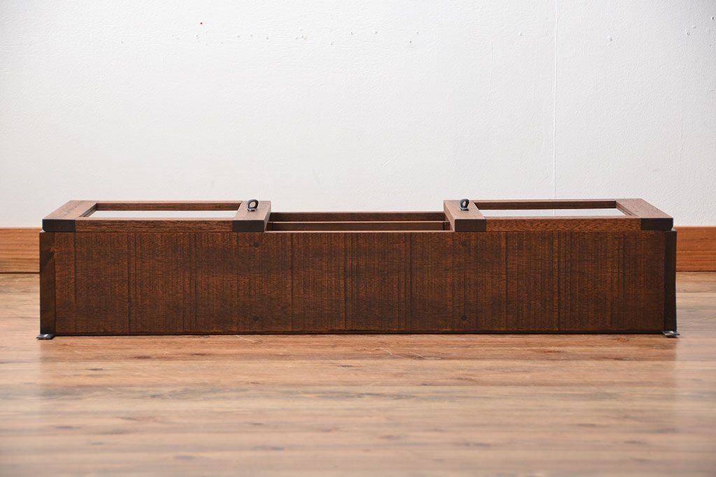 アンティーク家具　アンティーク　古い木製のお洒落な壁掛けキャビネット