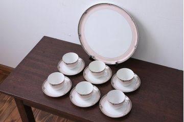 アンティーク雑貨　アンティーク　オールドノリタケ・カップ&ソーサー6客とプレート1枚セット