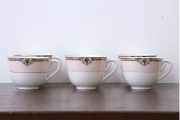 アンティーク雑貨　アンティーク　オールドノリタケ・カップ&ソーサー6客とプレート1枚セット