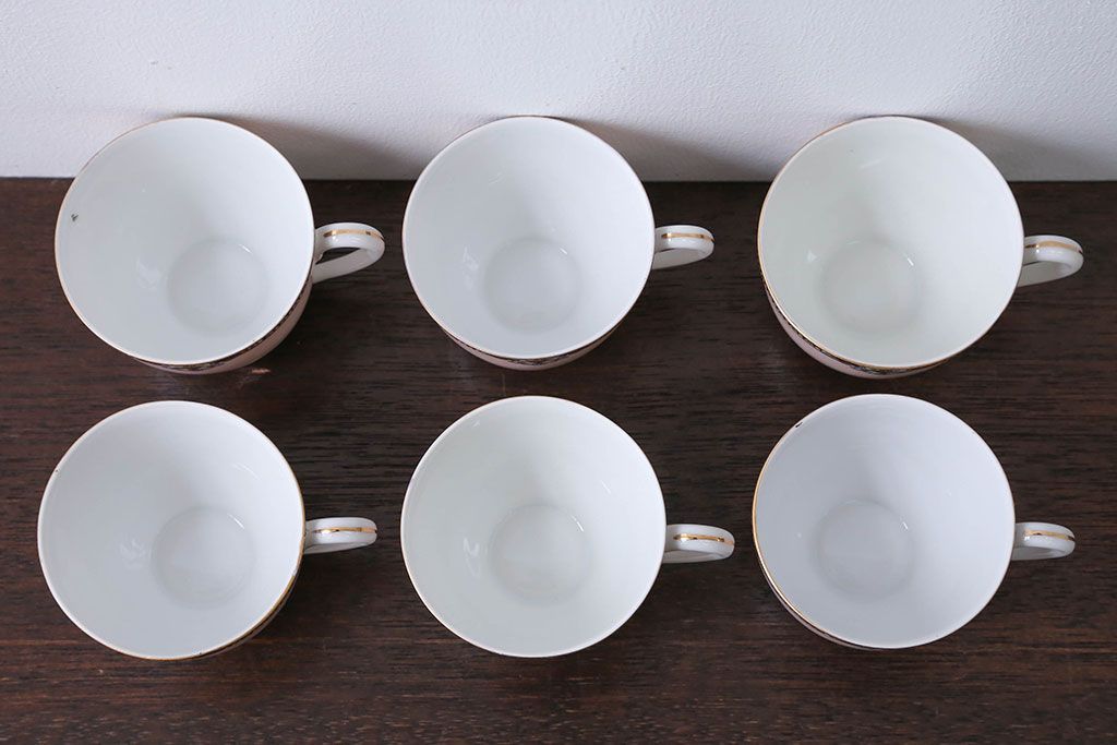 アンティーク雑貨　アンティーク　オールドノリタケ・カップ&ソーサー6客とプレート1枚セット