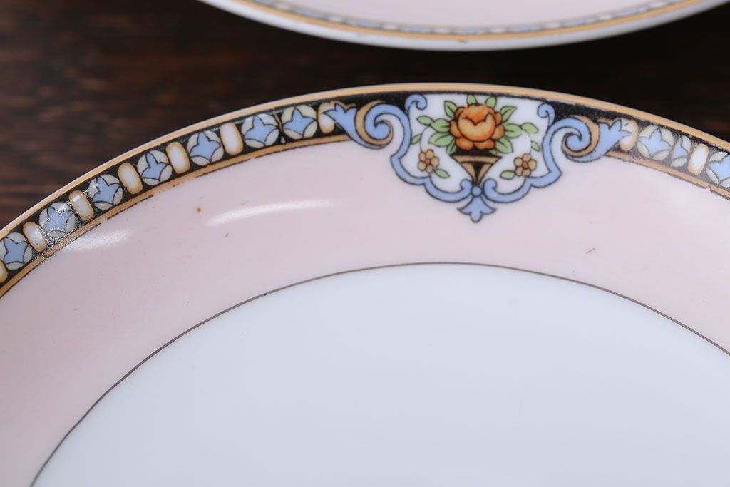 アンティーク雑貨　アンティーク　オールドノリタケ・カップ&ソーサー6客とプレート1枚セット