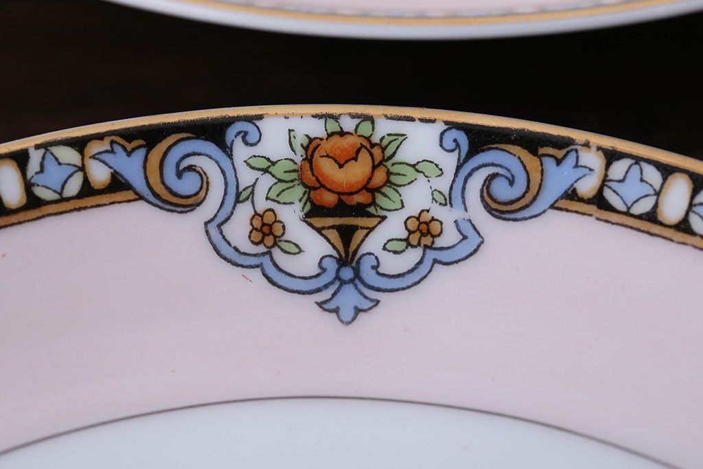 アンティーク雑貨　アンティーク　オールドノリタケ・カップ&ソーサー6客とプレート1枚セット