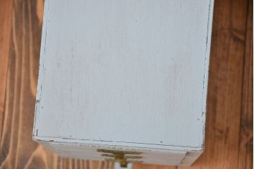 アンティーク家具　アンティークペイント　ネームプレート付き小引き出し