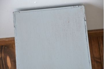 アンティーク家具　アンティークペイント　ネームプレート付き小引き出し