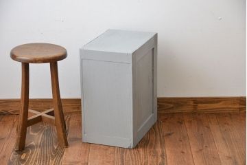 アンティーク家具　アンティークペイント　ネームプレート付き小引き出し