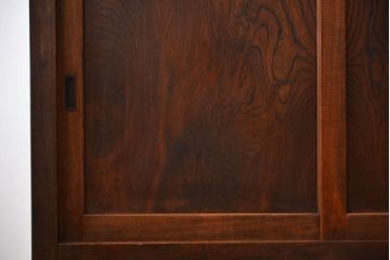 アンティーク家具　古民具・骨董　古い木製の大きな半箪笥(帳場箪笥)