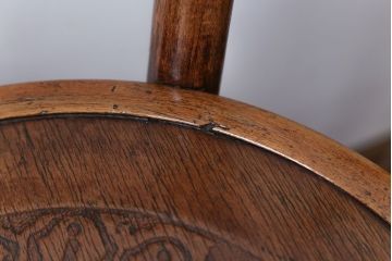 アンティーク家具　イギリスアンティーク　おしゃれなダブルループベントウッドチェア2脚セット(トーネット・バルーンバック)(1)