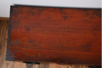 アンティーク家具　和製アンティーク　古い木の味わい深い時代箪笥ローボード(1)